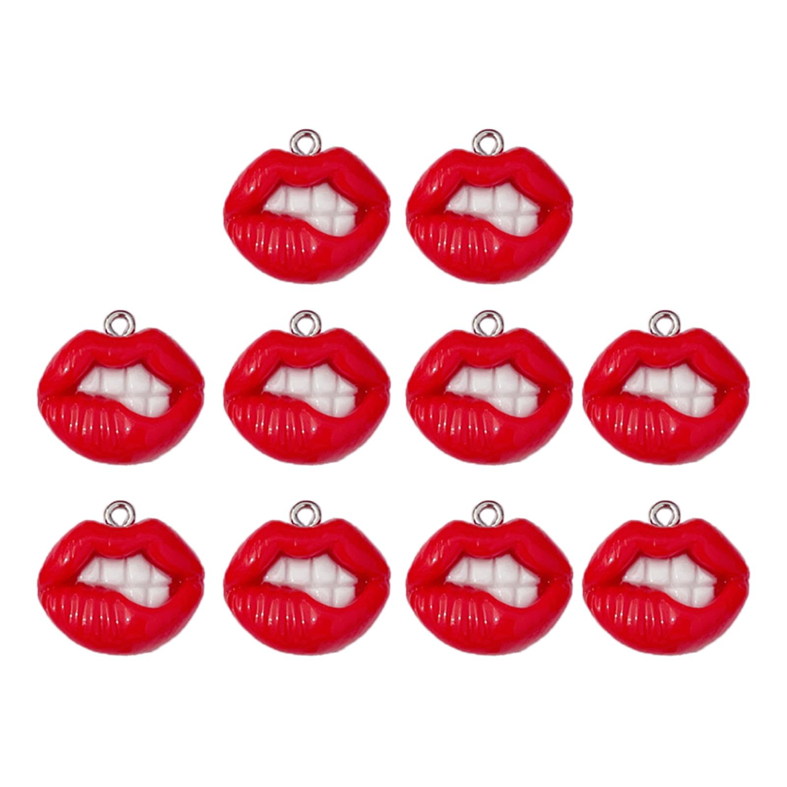 Amazon.com: QERPON 10pcs Vampire Mouth Lip Resin Charm for Jewelry